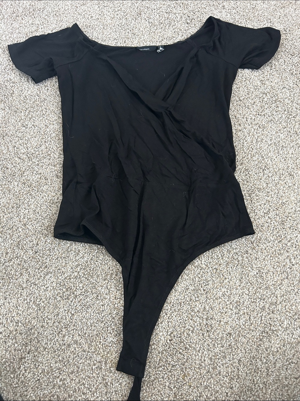 ASOS Black Short-Sleeve Bodysuit